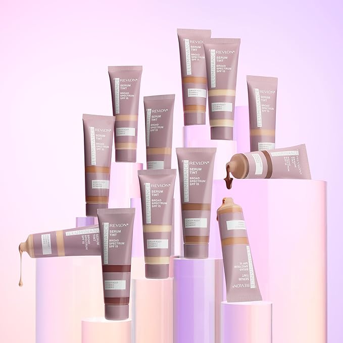 Revlon Illuminance Tinted Serum, Triple Hyaluronic Acid, Evens Out Skin Tone Over Time and Hydrates All Day, SPF 15, 505 Rich Sand, 0.94 fl oz.
