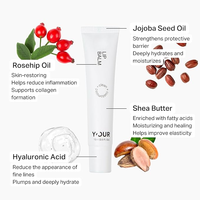 Y'OUR Skincare System, Contains: Moisturizing Cleanser, Antioxidant Day Cream, Calming Serum, Revitalizing Night Cream, Intensive Hydration Serum (Hydrating Skincare (Set of 5))