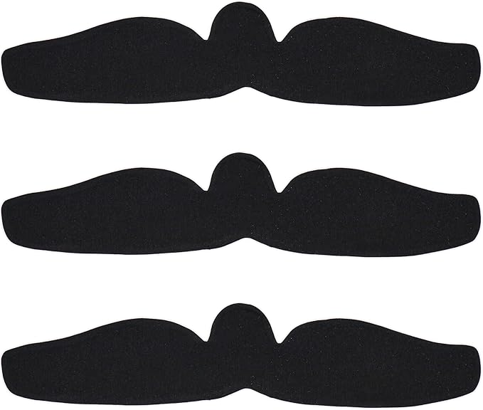 KimYoung Bra Liners for Sweat, Black, Breast Sweat Wicking Pads, Viscose Made from Bamboo & Organic Cotton Blend, 3PCS