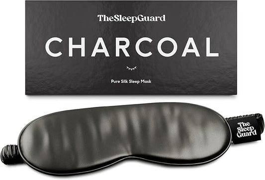 Pure Silk Sleep Mask [100% 6A Mulberry Silk, 22 Momme] Light Blocking Travel Essentials. Eye Masks for Sleeping. Black Oeko-Tex Blindfold. Eye Covers for Men & Women