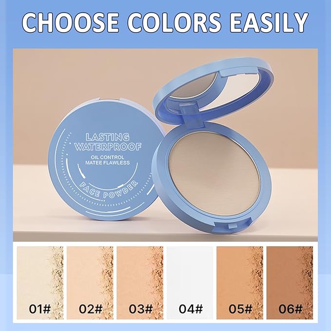 Maycheer Face Powder, Maycheer Lasting Waterproof Face Powder - Oil Absorbing Powder for Face, Lasting and Waterproof (01# CALASSIC IVORY, 0.35 Ounce)