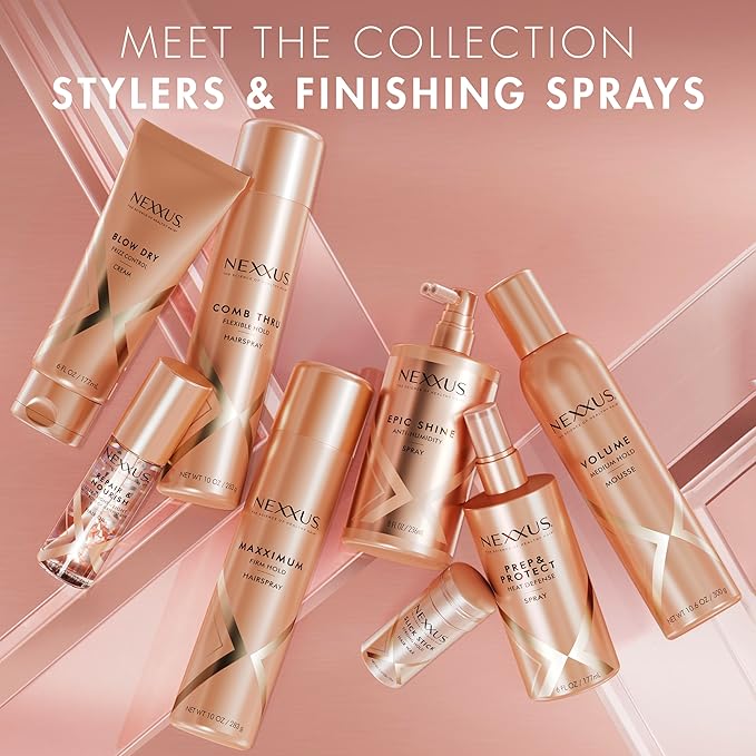 Nexxus Medium Hold Mousse Volume for a Light, Flexible Hold, with StyleProtect Technology 10.6 oz