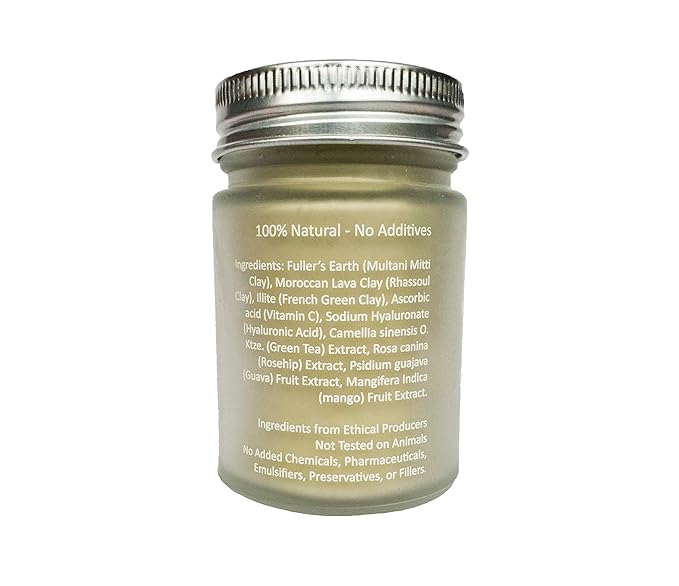 100% Natural Vitamin C Clay Exfoliating Face Mask 60g All Clay & No Water …