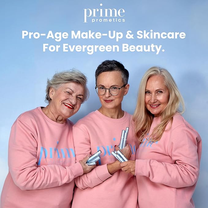 PrimeLash Mascara for Older Women – Volumizing, Incredible Length in 2 Coats – Long-Stay, Zero Clumps, Hypoallergenic (Brown)