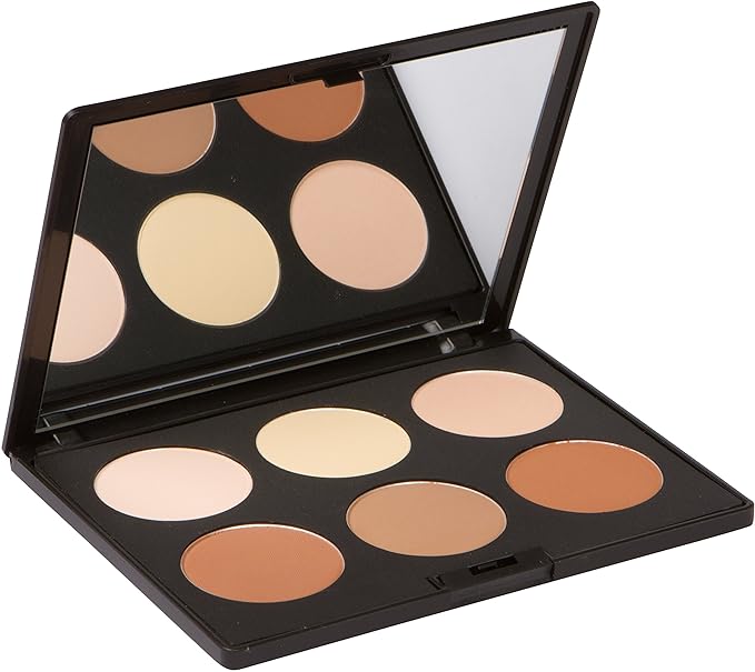 Elizabeth Mott Bronzer Contour Kit & Highlighting Powder - Cruelty Free & Paraben Free - 6 Shades for a Natural Glow