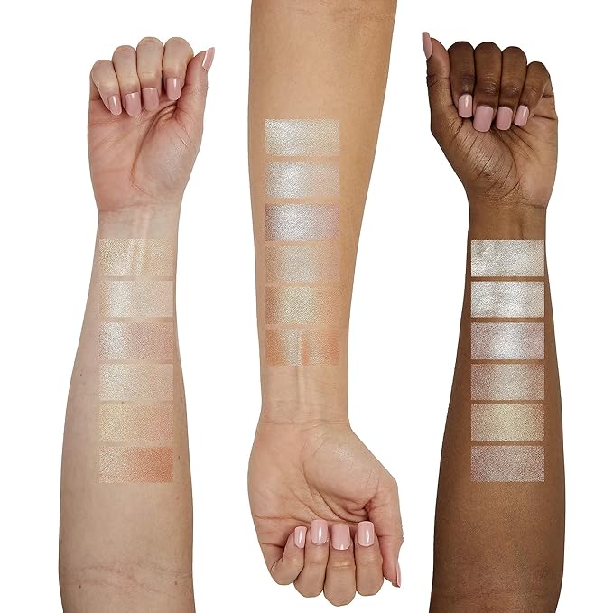 Sigma Beauty GlowKissed Highlight Palette | Highlighted Warm Tones | Glow Vibes, Mirror Included