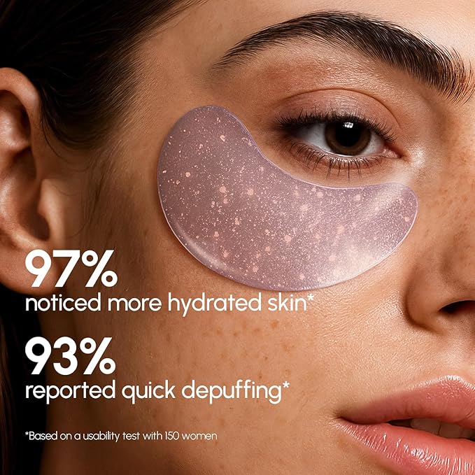 MAREE Violet Eye Gels - Marine Collagen and Grape Water Extract for Hydrated Skin