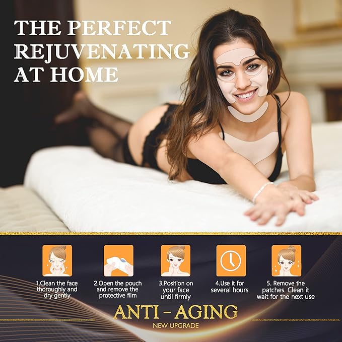 Neck Wrinkle Patches – Reusable Silicone Patches for Chest, Forehead, Under Eye, Neck, Nasolabial Folds – Anti Wrinkle Pads for Firming, Smoothing Fine Lines, Anti-Aging Skincare, 11 Pcs