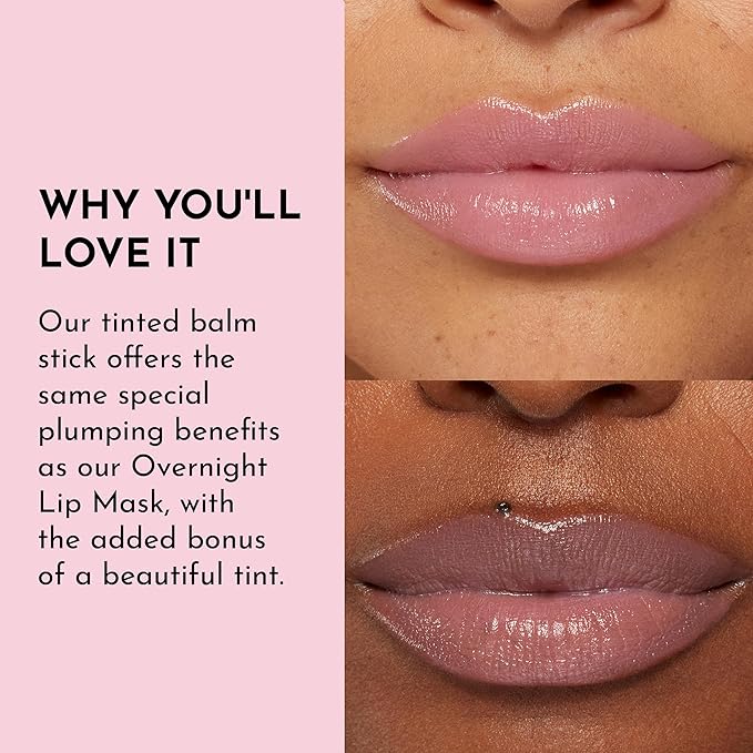 Lawless Forget the Filler Lip Plumping Line Smoothing Tinted Balm - Baby Doll - Premium Tinted Lip Balm with Natural Ingredients to Plump and Smooth Lips for a Firmer, Fuller Look - 0.09 oz