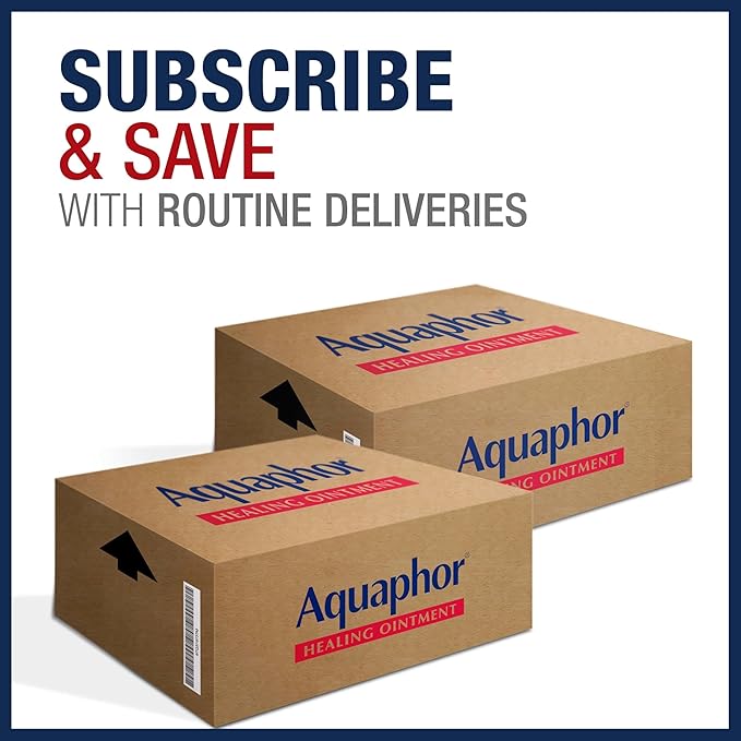 Aquaphor Advanced Therapy Healing Ointment, Hypoallergenic, Fragrance Free Body Moisturizer for Dry Skin and Minor Wound Care, Travel Size Skin Care Set, 1.75 Oz Tube, Pack of 3