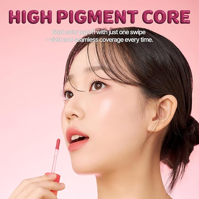 Touch in Sol Vegan Again Blur Core Lip Tint (#Cool Bunny) - Long Lasting, High Pigment Velvet Matte Lip Stain – Lightweight Smooth Blur Finish