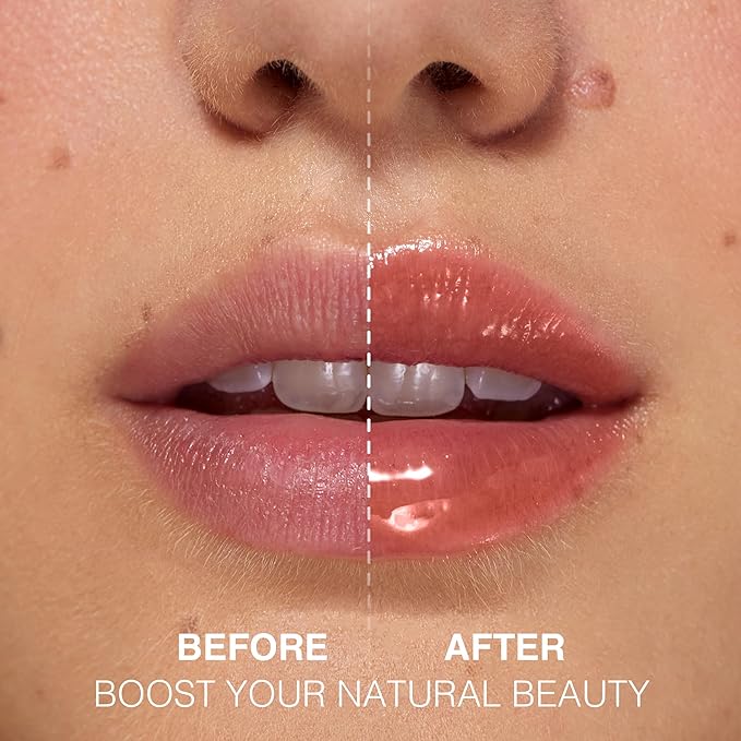 Lip Plumper Gloss Lip Job - Plumping Lip Gloss with Glossy Finish - Lip Pump Gloss with Hydrating & Smoothing Formula - 0.14 Fl Oz (Slinky Silk)