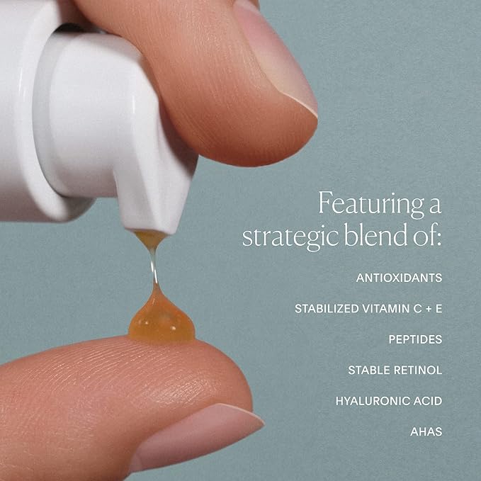 U Beauty Resurfacing Compound Serum - Renew & Illuminate Face Serum - Advanced 8-in-1 Formula with Vitamin C, Retinol, Hyaluronic Acid, & Peptides - Targets Fine Lines, Pores 0.5 fl oz