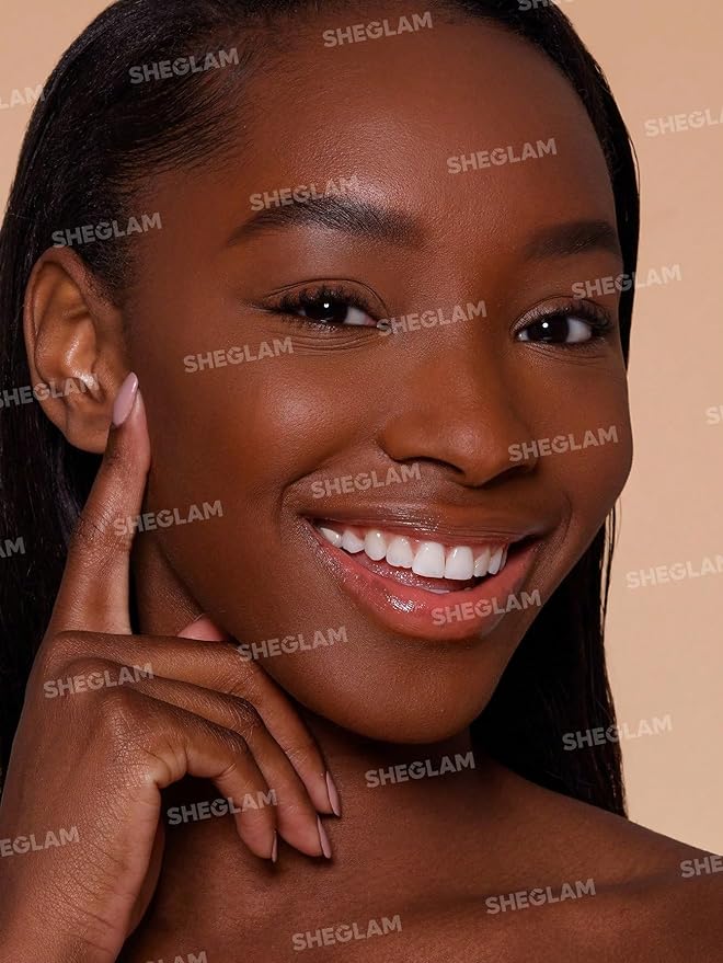 SHEGLAM SKin-Focus Full Coverage Powder Foundation Oil-Control Lightweight Face Pressed Powder Makeup-Camel