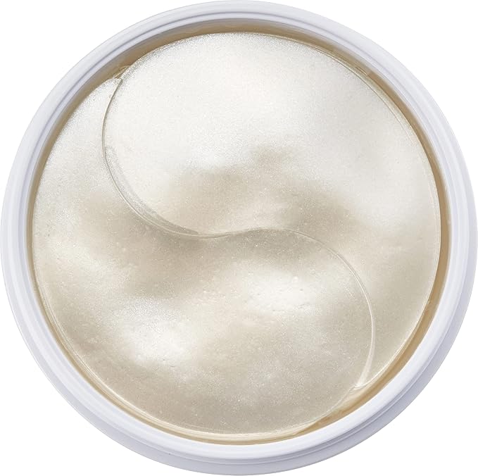 MIZON Pure Pearl Eye Gel Patch with Pearl, Diamond Powder, and Niacinamide for Radiance, Firming, and Nourishment – 60pcs – Improves Dark Circles and Luminosity