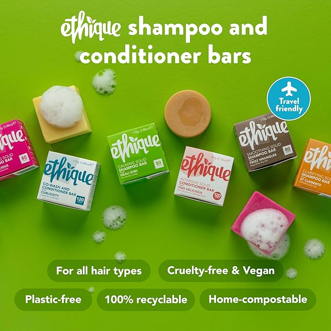 Ethique Brightening Purple Sulfate Free Solid Conditioner Bar for Blonde and Silver Hair -Tone It Down - Vegan, Eco-Friendly, Plastic-Free, Cruelty-Free, 2.12 oz (Pack of 1)