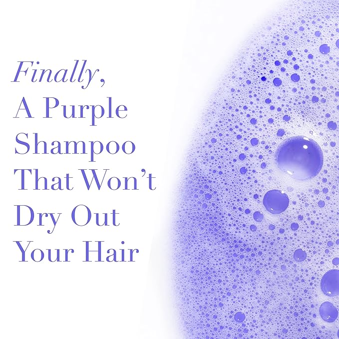 Goldie Locks Brilliant Blonde Purple Shampoo for Blonde, Lightened, Grey Hair, Extensions, Significantly Brightens, Tones, Eliminates Brass, Sulfate-Free, Nourishing, Moisturizing Leave-In, 33.8 Fl Oz