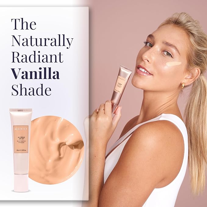 Monat BB Cream SPF 40 - Nude Broad-Spectrum Moisturizer, Lightweight Tinted Coverage, Fragrance-Free, 35ml/1.18 fl. oz.