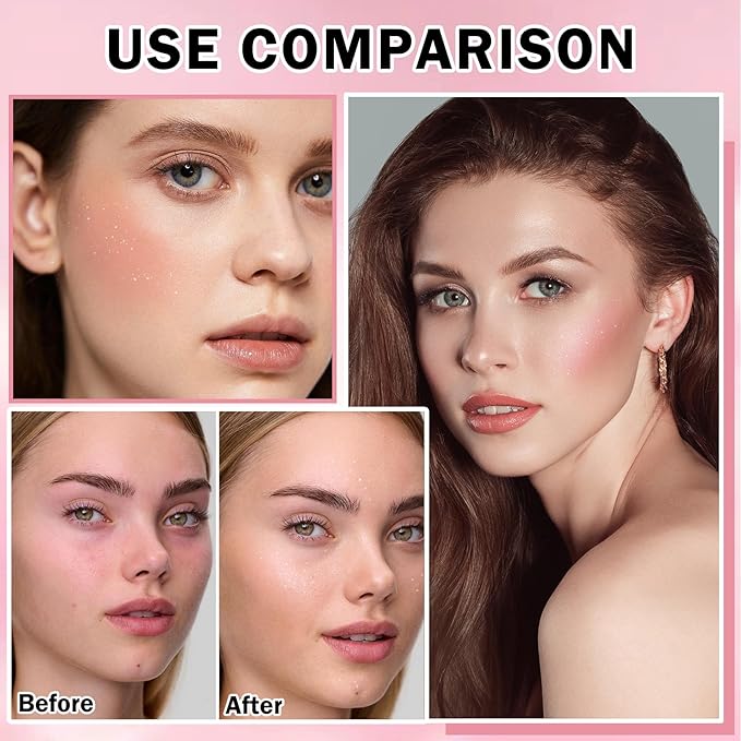 Oil Control Loose Powder Makeup Translucent Setting Powder Shimmer Long Lasting Lightweight Polvo Traslucido Maquillaje Para Mujer Face Powder Makeup - 03 Dark Complexion Shimmer