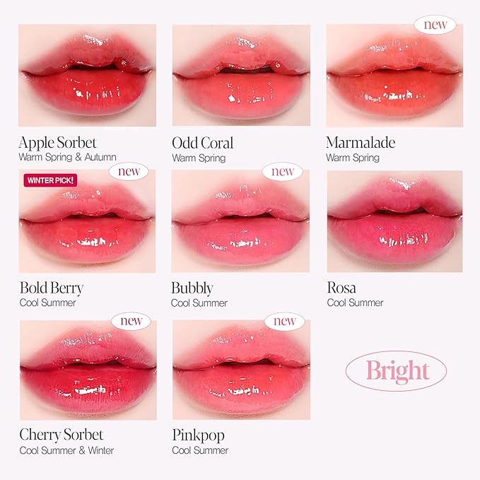 Espoir Couture Lip Tint Glaze #1 Apple Sorbet 0.14oz | Volumizing Lip Stain with Syrupy Shine | Long-Lasting & Vibrant Color for Radiant Lip Look | Moisturizing & Glossy Lip Tint | Korean Lip Makeup