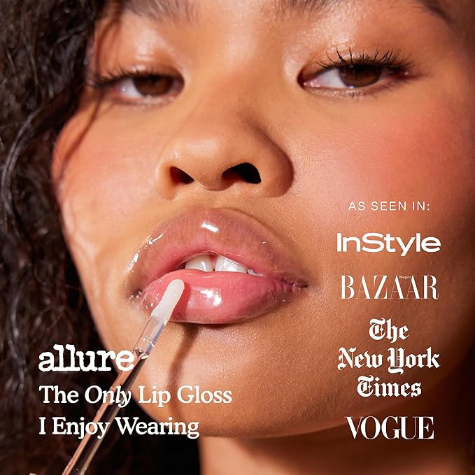 Tower 28 ShineOn Lip Jelly, MAGIC | Non-Sticky, Vegan Lip Gloss in Clear with Gold Shimmer | 5 Nourishing Oils | Moisturizing, Clean, Cruelty Free,0.13 Fl Oz (Pack of 1)