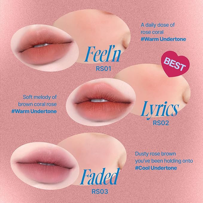 Lip&Cheek Blurry Pudding Pot | Faded Moment - Feel'n | Makeup Blush, Buildable Lightweight, Multi-Use Soft Matte Finish | 5g