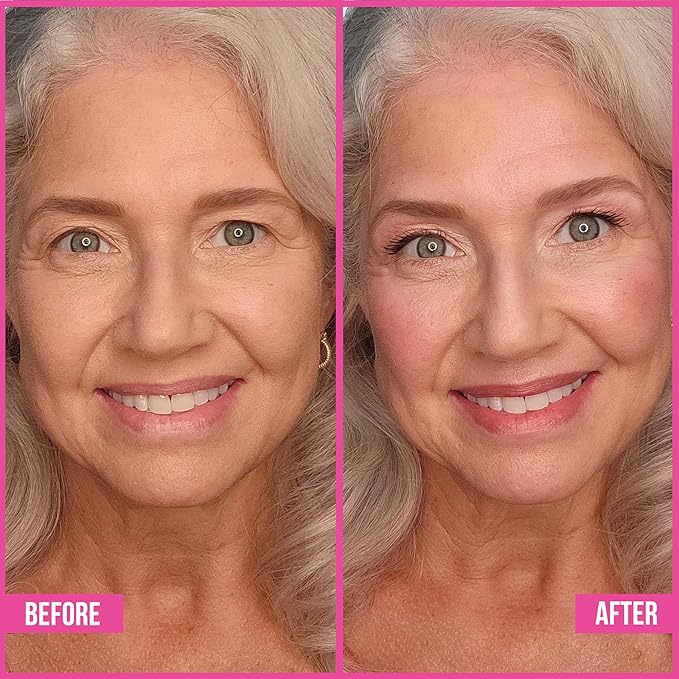 Vibriance Makeup Gift Set | Radiance and Illuminate Cosmetics Sticks Bundle of 2 - Multi-Purpose Highlighter, Lipstick, Contour, Cream Blush for Mature Skin - Sulfate, Paraben Free