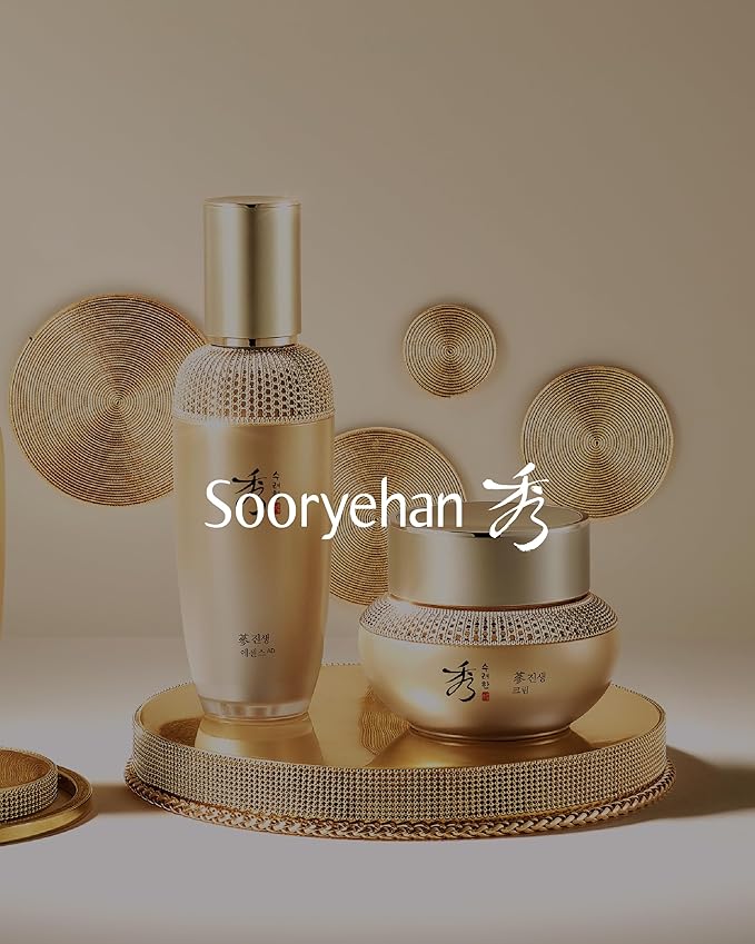 Sooryehan Christmas Gifts Ginseng First Essence (120 ml/2.04 fl oz) Total Age-Defying Solution, Wrinkle Improvement, Nourishing Toner for Radiant and Youthful Skin - Ginsenoside | Korean Skincare