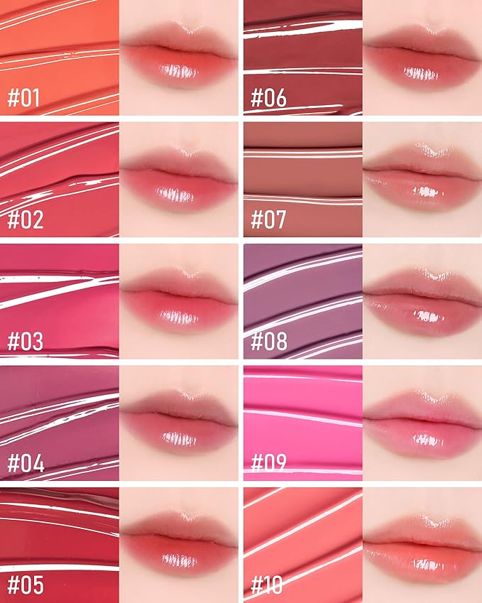 THESAEM Saemmy's Ade Shot Tint - Korean Lip Tint, Water Gel Lip Stain with Plump Glowy Moisturizing Finish, Buildable Radiant Gloss, Long-Lasting Comfort, 0.1 fl.oz. (08 Oat Grape)