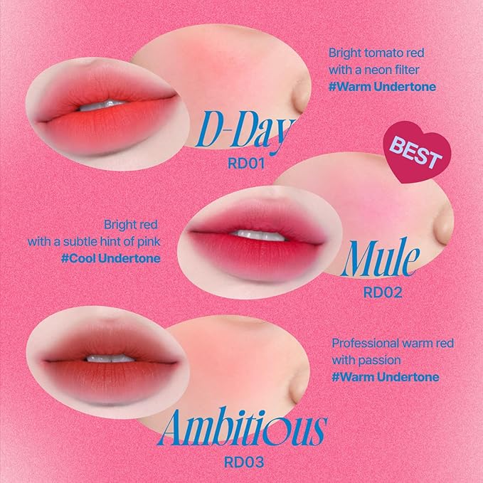 Lip&Cheek Blurry Pudding Pot | Reddish Moment - Greedy | Makeup Blush, Buildable Lightweight, Multi-Use Soft Matte Finish | 5g