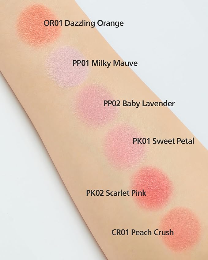 THESAEM Jelly Blusher PK02 Scarlet Pink - Velvety Finish Soft Jelly Powder Cheek - Easy Blending Formula- Lightweight, Smooth, Natural Buildable Blusher