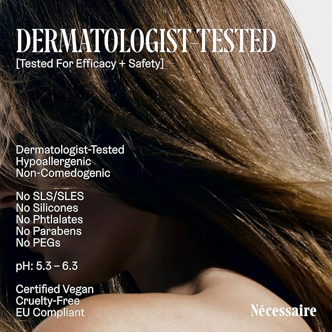 Nécessaire Rosemary Shampoo With Pump | Multi-Protien Strengthening Conditioner For Thinning Hair. For Women + Men. Good For All Hair Types/Textures. Color-Safe. 500 ml / 16.9 oz