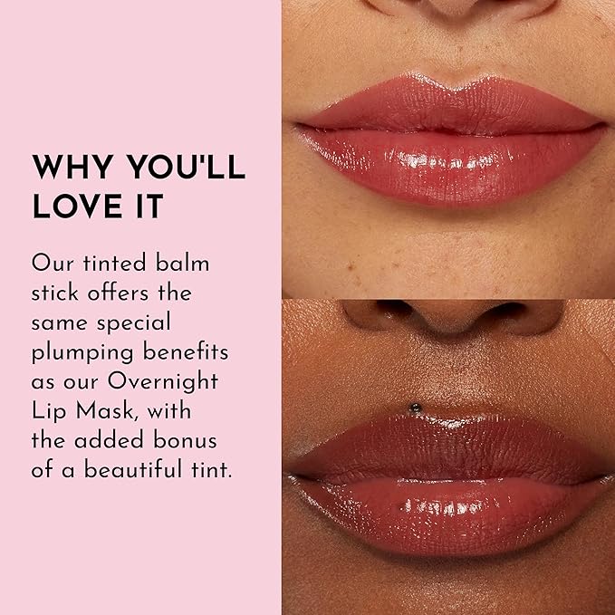 Lawless Forget the Filler Lip Plumping Line Smoothing Tinted Balm - Sugarplum - Premium Tinted Lip Balm with Natural Ingredients to Plump and Smooth Lips for a Firmer, Fuller Look - 0.09 oz