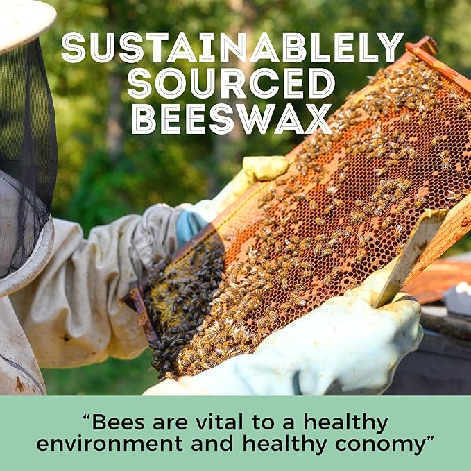 HUNNYBEE Beeswax Pellets 3LB, 100% Pure Bees Wax for DIY Candles, Skin, Body Cream, Face, and Hair Care, Lotions Deodorant, Lip Balm and Soap Making (Yellow, 3 lbs)