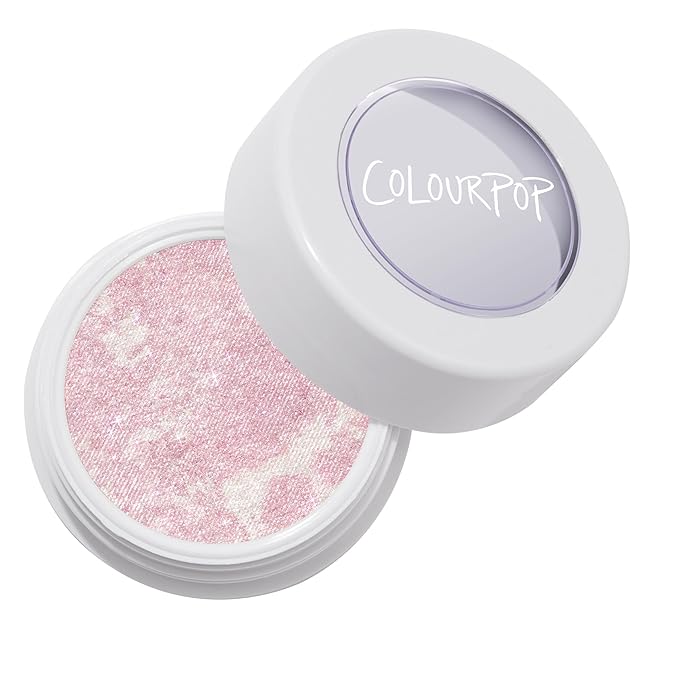 ColourPop Super Shock Highlighter Makeup - High-Pigment, Crème-Powder Face Makeup - Buildable & Blendable Formula with a Unique Bouncy Texture - Candy Floss (0.15 oz)