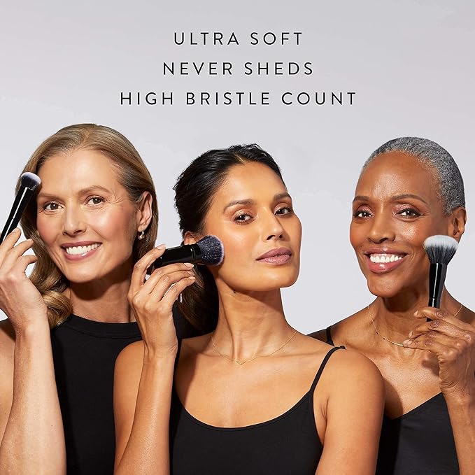 LAURA GELLER NEW YORK Baked Balance-N-Brighten Color Correcting Foundation, Sand + Kabuki Brush