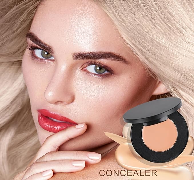 Cream Concealer Corrector Correcting Contour Makeup Set under Eye Concealer Cream Kit for Dark Circles and Blemish 12