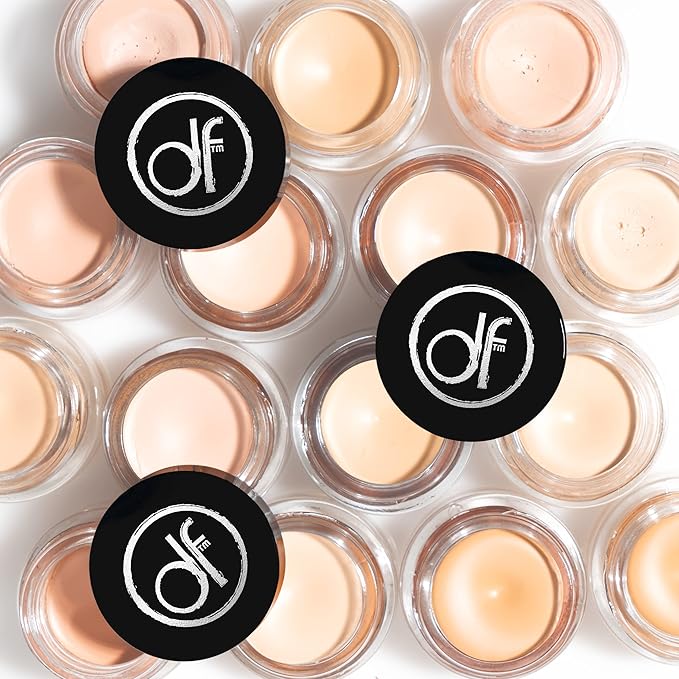 Dermaflage Waterproof Concealer Cream (Fair) - Concealer Full Coverage, Matte Finish for Face & Body - Hides Dark Circles, Tattoos & Acne - Long Lasting Formula Used by Hollywood Makeup Artists