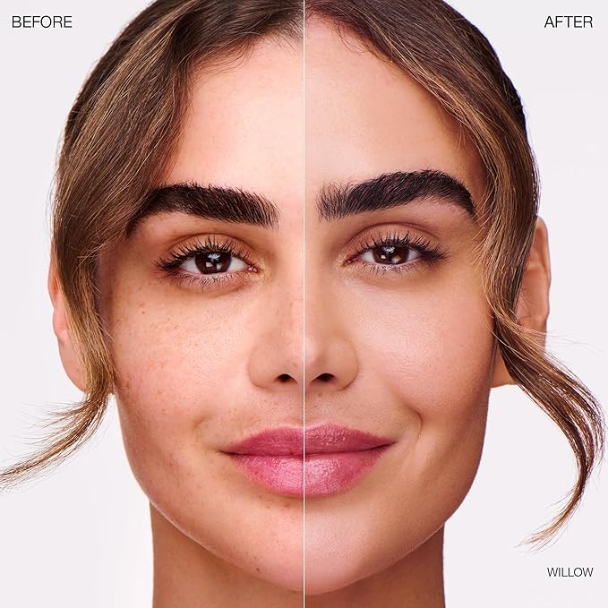 Ogee Complexion Perfecting Liquid Foundation - Lightweight Tinted Moisturizer For Face (Willow 3.00C - Medium Light, Peach-Beige Undertones) - with Vitamin C & Jojoba Oil - Certified Organic