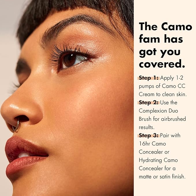 e.l.f. Camo CC Cream, SPF 30 Color-Correcting Medium-To-Full Coverage Face Foundation, Delivers An Airbrushed Finish, Vegan & Cruelty-Free, Fair 140 W