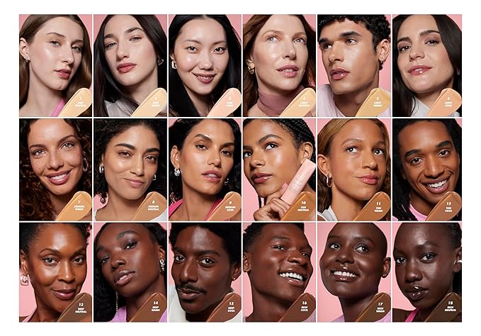 e.l.f. Halo Glow Skin Tint SPF 50, Tinted Moisturizer For Light, Buildable Coverage, Creates A Natural Glow, Vegan & Cruelty-Free, 15 Deep Cool