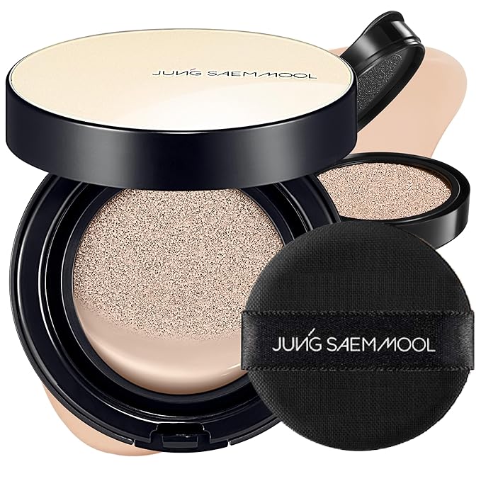 [JUNGSAEMMOOL OFFICIAL] Essential Skin Nuder Cushion (06 Pink Light) | Refill Included | Natural Finish | SPF50 Broad Spectrum | Makeup Artist Brand
