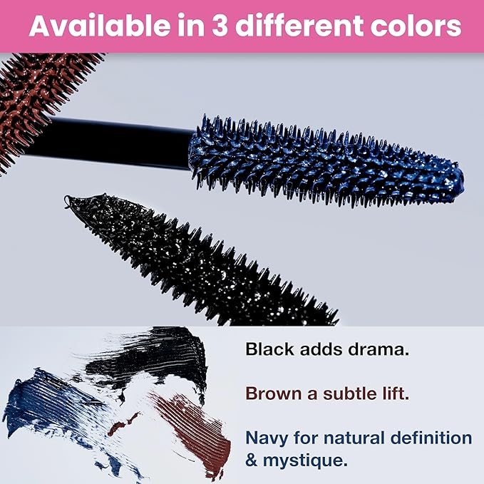 PrimeLash Mascara for Older Women – Volumizing, Incredible Length in 2 Coats – Long-Stay, Zero Clumps, Hypoallergenic (Black)