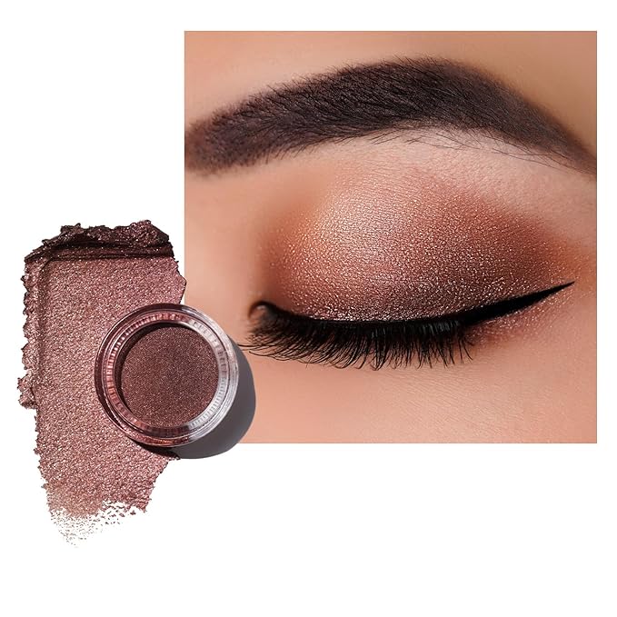 Oulac Brown Cream Eyeshadow also for Highlighter Large Capacity Highly Pigmented Eye Shadow Waterproof &Long Lasting with Moisturizing Formula 05