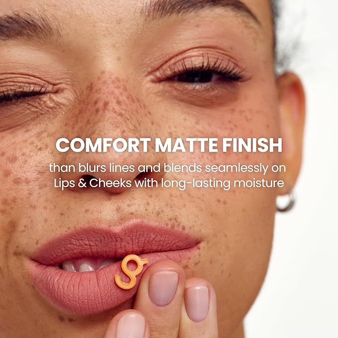 COLORGRAM NUDE BLUR TINT 01 SALMON BEIGE | Soft Velvet Matte Lip Stain & Cheek Tint | Lightweight Blurring Tint for a Smooth & Airbrushed Finish | 24H Hydration, Long-Lasting & Non-Sticky Formula