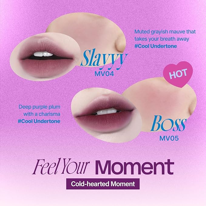 Lip&Cheek Blurry Pudding Pot | Cold-hearted Moment - Baddie | Makeup Blush, Buildable Lightweight, Multi-Use Soft Matte Finish | 5g