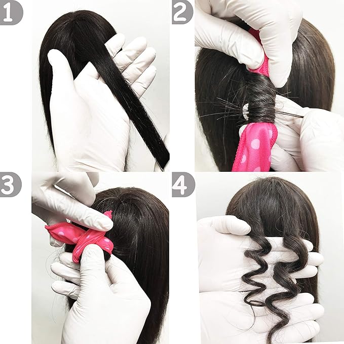 Aimin Hair Heatless Curlers, Soft Hair Curlers To Sleep In, Overnight Heatless Curls For Long Hair, No Heat Foam Curlers, Satin Sponge Rollers For Hair(20 pcs, neutral colour) …