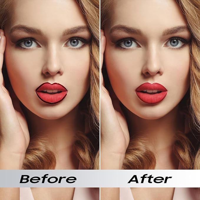 Lip Liner Stain Peel off - Waterproof & Long Lasting Peel Lip Stain Non-Stick Cup, Enhancing Complexion & Nourishing for All Skin Types, Create A Natural Lip Color (Rose, 1 Count)