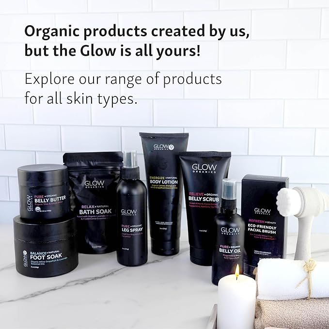 Belly Butter for Pregnancy, 100% Organic Stretch Mark Cream, Maternity Skincare for Itchy Skin & Scars, Safe Daily Ritual for Moms, 3.8oz