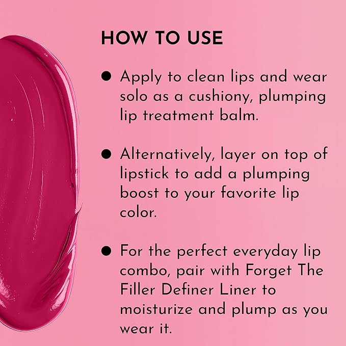 LAWLESS Forget the Filler Lip Plumping Line Smoothing Tinted Balm - Juicy Watermelon - Premium Tinted Lip Balm with Natural Ingredients to Plump and Smooth Lips for a Firmer, Fuller Look - 0.09 oz